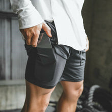 Load image into Gallery viewer, Men&#39;s 2-in-1 running shorts
