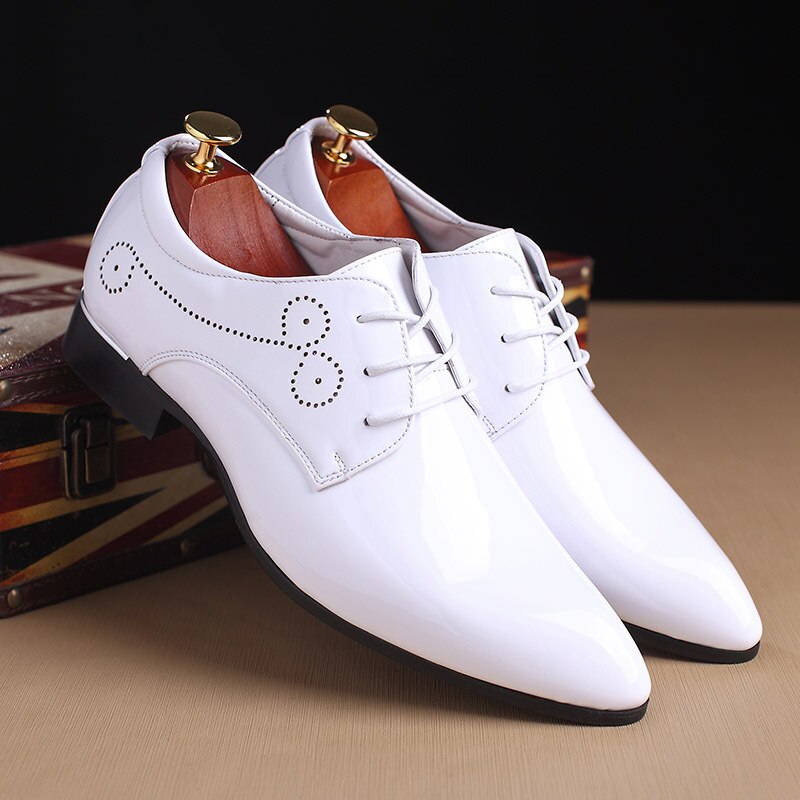 Men's Glossy Oxford Leather Shoes