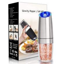 Load image into Gallery viewer, Electric Salt &amp; Pepper Mill Stainless Steel Set
