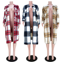 Load image into Gallery viewer, Elegant Checkered Coat
