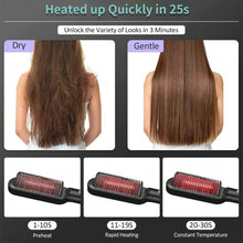 Load image into Gallery viewer, Multi-speed LCD Curling Iron Hairbrush
