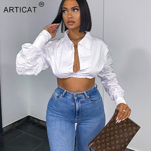 Puff Sleeve Crop T-Shirt