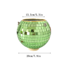 Load image into Gallery viewer, Disco Ball Flower Hanging Vase
