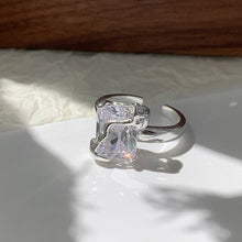 Load image into Gallery viewer, Square Zircon Ring
