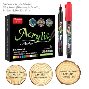 Acrylic Paint Pens with 36 Colors