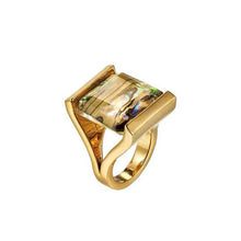 Load image into Gallery viewer, Colorful Shell Stone Square Ring
