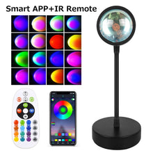 Load image into Gallery viewer, Smart Bluetooth Sunset Projection Lamp
