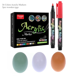 Acrylic Paint Pens with 36 Colors