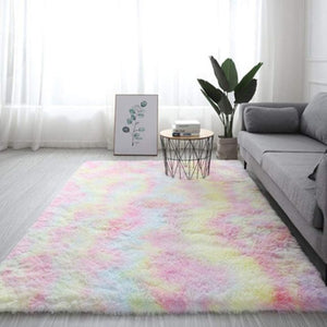 Colorful Shaggy Fluffy Carpet