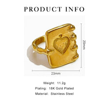 Load image into Gallery viewer, Gold Plated Magic Book Ring
