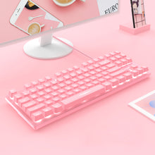 Load image into Gallery viewer, Cute Pink Wired Keyboard and Mouse Set
