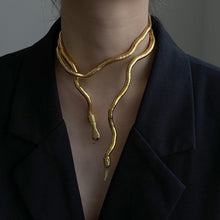 Load image into Gallery viewer, Soft Metal Snake Chain Necklace
