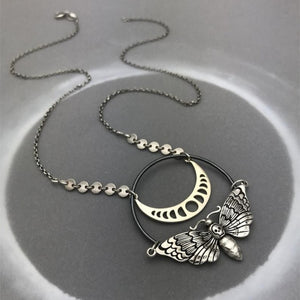 Luna Moth Necklace