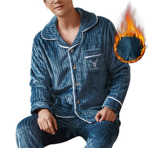 Men's Coral Fleece Sleepwear Pajamas