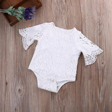 Load image into Gallery viewer, Baby Lace Ruffle Romper
