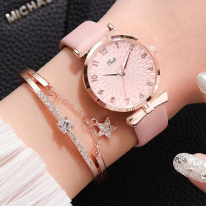 Luxury Magnetic Quartz Bracelet Watch Set