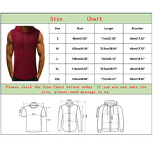 Load image into Gallery viewer, Men&#39;s Hooded Sleeveless Tank Top
