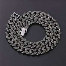 Load image into Gallery viewer, Iced Out Gun Black Necklace &amp; Bracelet
