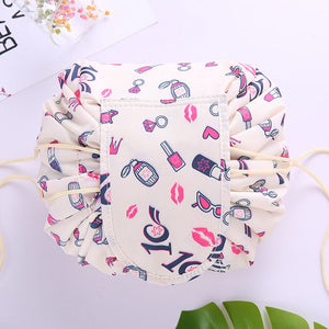 Cosmetic Bag Professional Drawstring Makeup Case