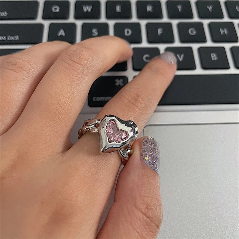 Crystal Love Ring