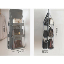 Load image into Gallery viewer, 6 Pocket Folding Hanging Handbag Storage Organizer
