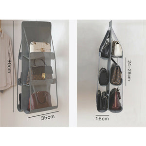 6 Pocket Folding Hanging Handbag Storage Organizer