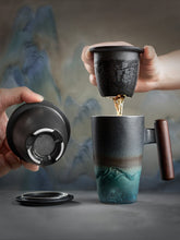 Load image into Gallery viewer, Retro Ceramic Coffee Mug Set
