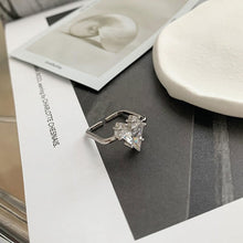 Load image into Gallery viewer, Silver Color Heart Ring
