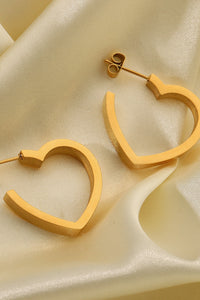 Heart Shape Hoop Earrings