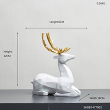 Load image into Gallery viewer, Resin Deer Statue Sculpture Ornament
