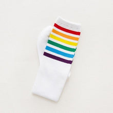 Load image into Gallery viewer, Rainbow Long Socks
