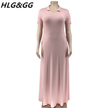 Load image into Gallery viewer, A-Line Long Plus Size Dress
