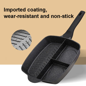 Non-Stick 3 Section Frying Pan