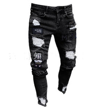 Load image into Gallery viewer, Men&#39;s Ripped Skinny Jeans
