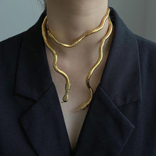 Load image into Gallery viewer, Soft Metal Snake Chain Necklace
