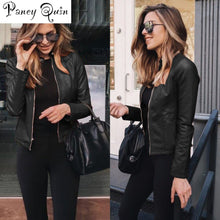 Load image into Gallery viewer, Faux Leather PU Jacket
