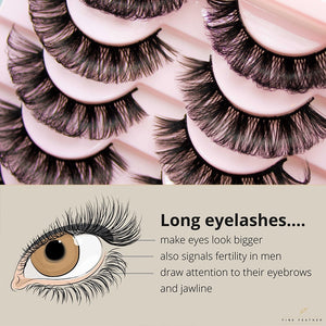 Lashes 10-Pairs Fluffy Mink