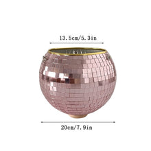 Load image into Gallery viewer, Disco Ball Flower Hanging Vase
