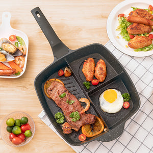 Non-Stick 3 Section Frying Pan