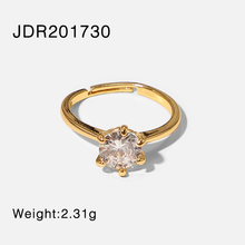 Load image into Gallery viewer, Lori 18K PVD Gold Stainless Steel Ring
