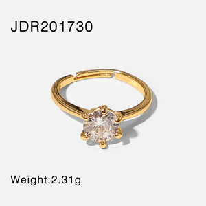 Lori 18K PVD Gold Stainless Steel Ring