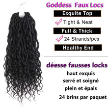 Load image into Gallery viewer, Goddess Faux Locs Hair Extensions
