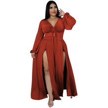 Load image into Gallery viewer, Plus Size Women&#39;s Long Sleeve Dress
