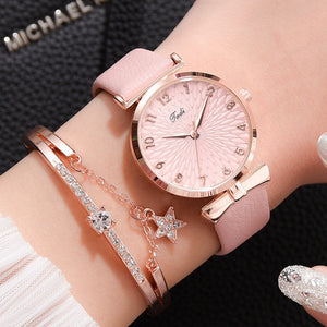 Luxury Magnetic Quartz Bracelet Watch Set