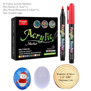 Acrylic Paint Pens with 36 Colors