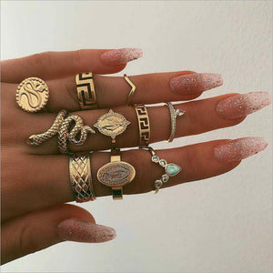 Snake Charmer Ring Set