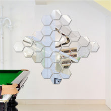 Load image into Gallery viewer, 12PCs/Set DIY 3D Hexagon Mirror Wall Sticker
