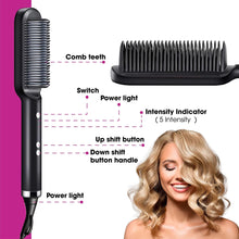 Load image into Gallery viewer, Multi-speed LCD Curling Iron Hairbrush
