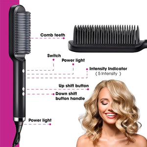 Multi-speed LCD Curling Iron Hairbrush