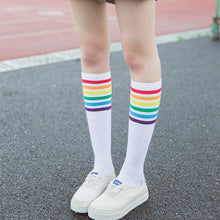 Load image into Gallery viewer, Rainbow Long Socks
